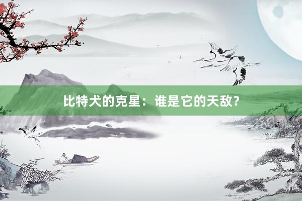 比特犬的克星：谁是它的天敌？